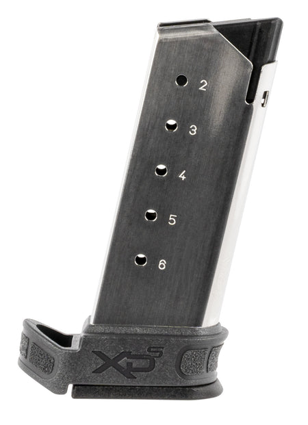 Springfield Armory XD-S Mod2 XDSG5006Y .45 ACP 6rd Stainless Steel Magazine Gray Sleeve