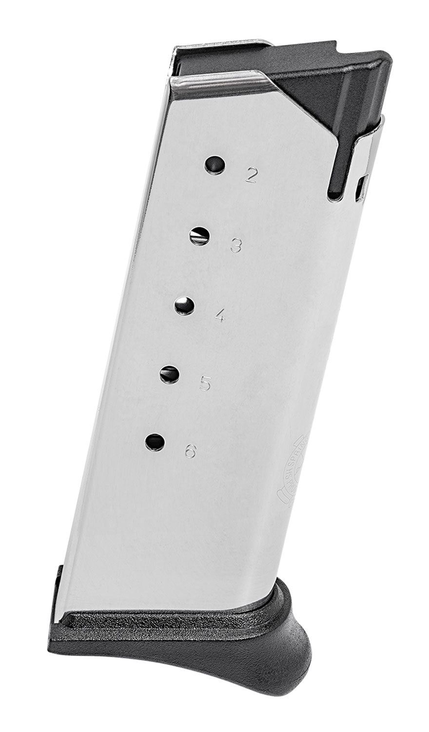 Springfield Armory XD-S Mod2 XDSG4006H .40 S&W 6rd Hook Floor Plate Stainless Steel Magazine