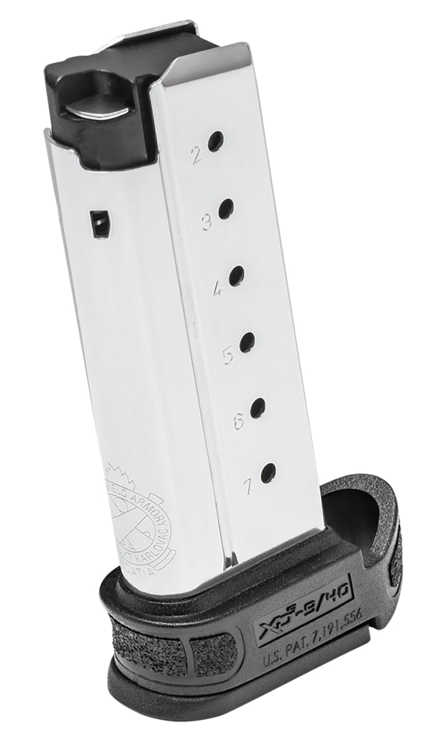 Springfield Armory XD-S Mod2 XDSG04071 .40 S&W 7rd Stainless Steel Handgun Magazine