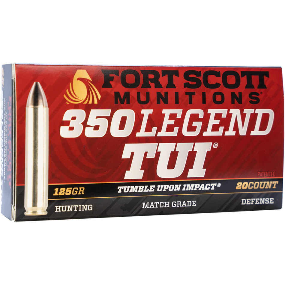 Fort Scott Munitions .350 Legend 350125SCV Tumble Upon Impact (TUI) Solid Copper Spun CS 125 Grain