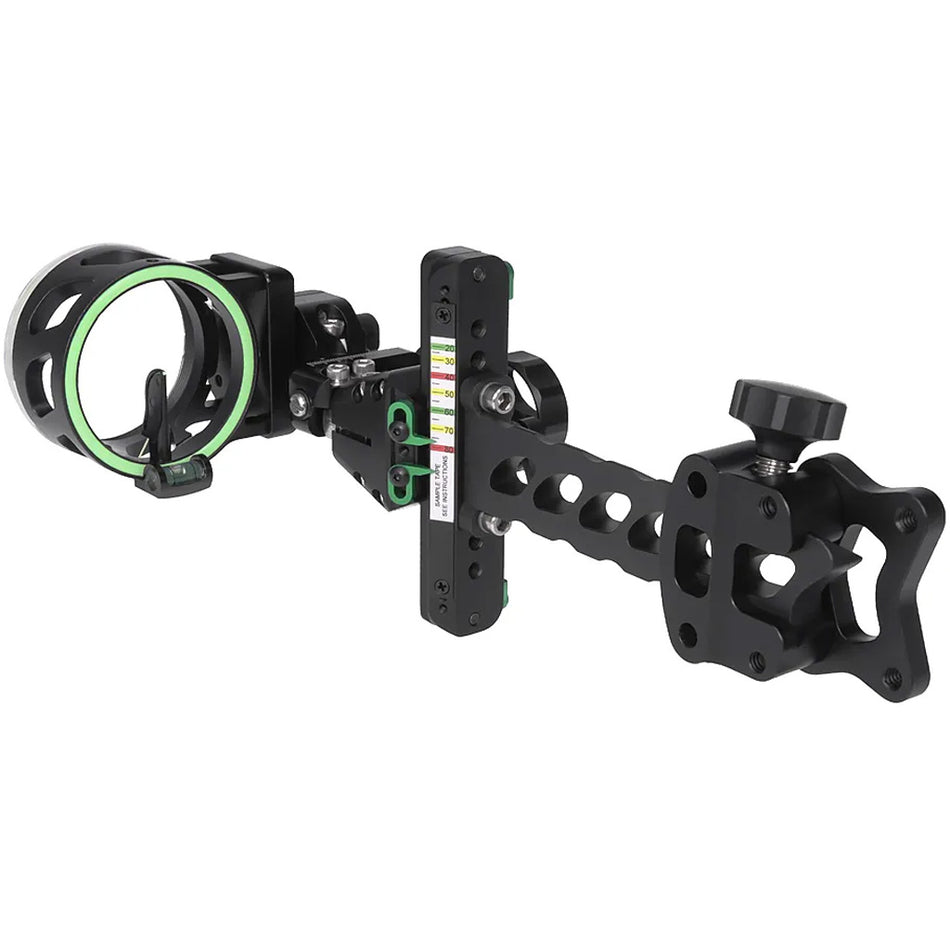 Aegis Fiber-Optic Bow Sight Black 1-Pin .019 Vertical Pin