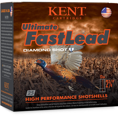 Kent Cartridge 12 Gauge K122UFL364 Ultimate Fast Lead 2.75" 1-1/4oz 4 Shot
