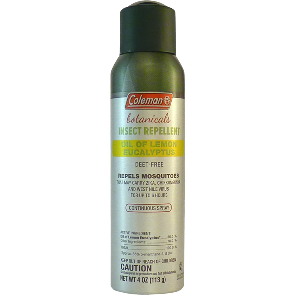 Coleman Botanicals Oil of Lemon Eucalyptus Insect Repellent 4oz Continuous Aerosol