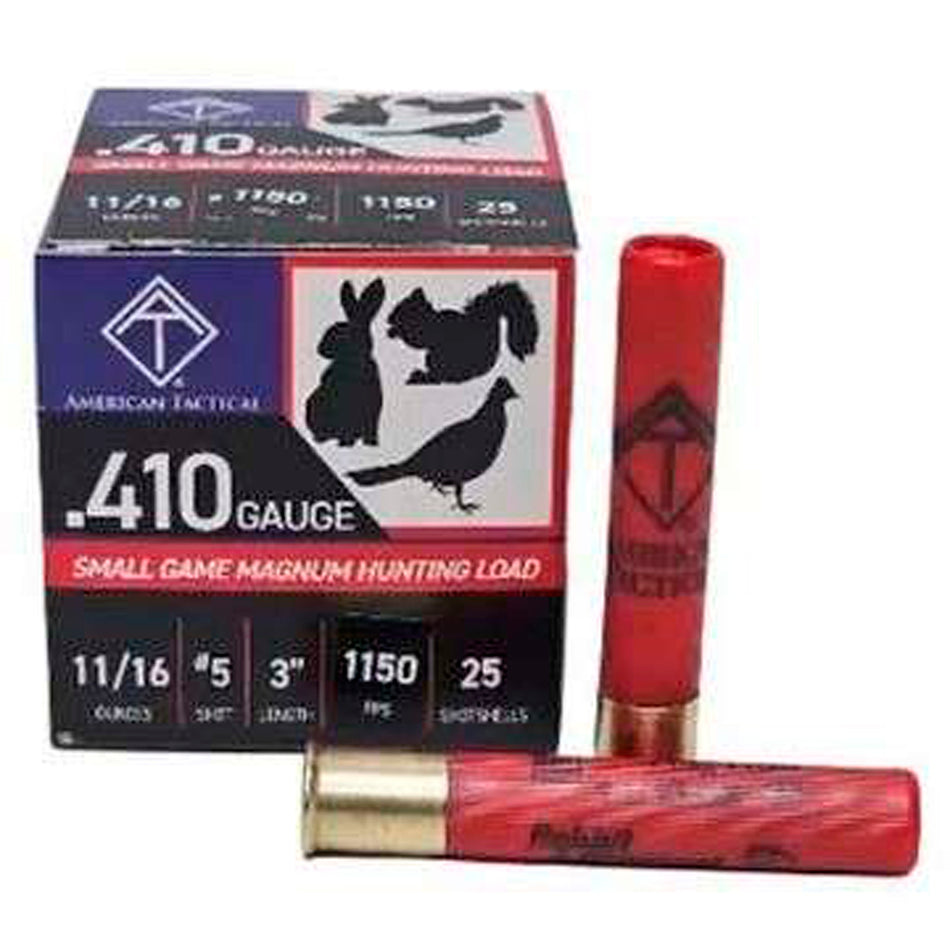 ATI .410 Bore Shotgun Shells Small Game Magnum #5 11/16 oz 3 in