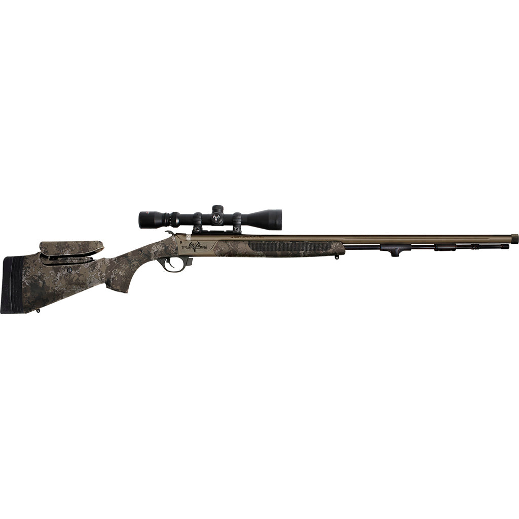 Traditions Pursuit XT Pro 50 Cal 26" VAPR Twist Tungsten Cerakote Barrel Veil Alpine Synthetic Stock Adjustable Cheekpiece with Scope
