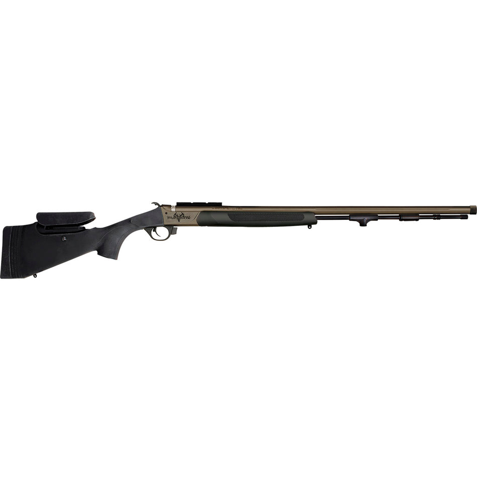 Traditions R74665050B Pursuit XT Pro 45 Caliber Muzzleloader Tungsten Cerakote 26-Inch Fluted Threaded VAPR Twist Barrel Black Adj Cheekpiece LOP Synthetic Stock