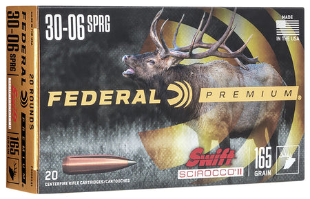 Federal .30-06 Springfield P3006SS1 Premium Swift Scirocco II 165 Grain