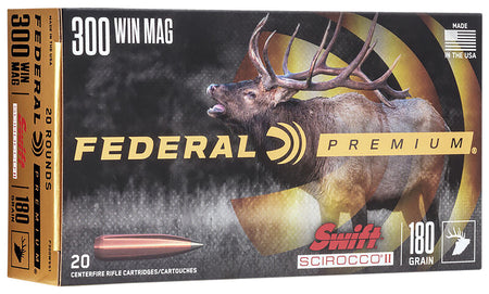 Federal .300 Winchester Mag P300WSS1 Premium Swift Scirocco II 180 Grain