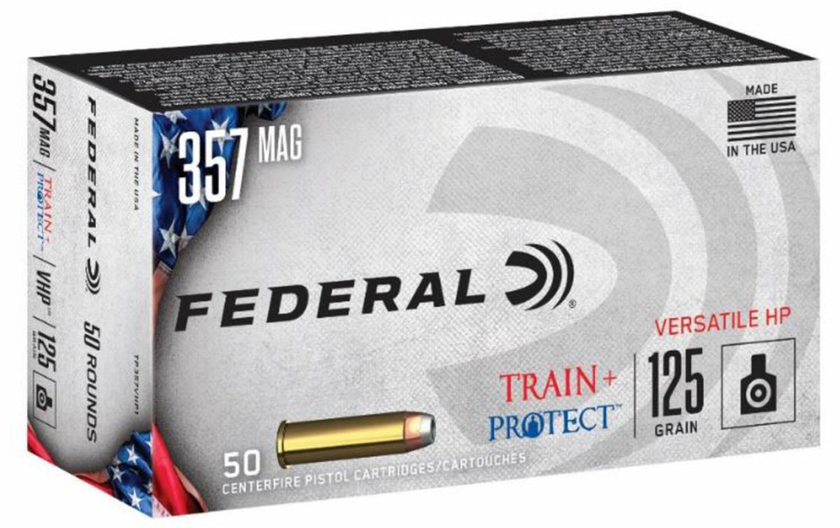 Federal .357 Magnum TP357VHP1 Train & Protect Versatile Hollow Point 125 Grain