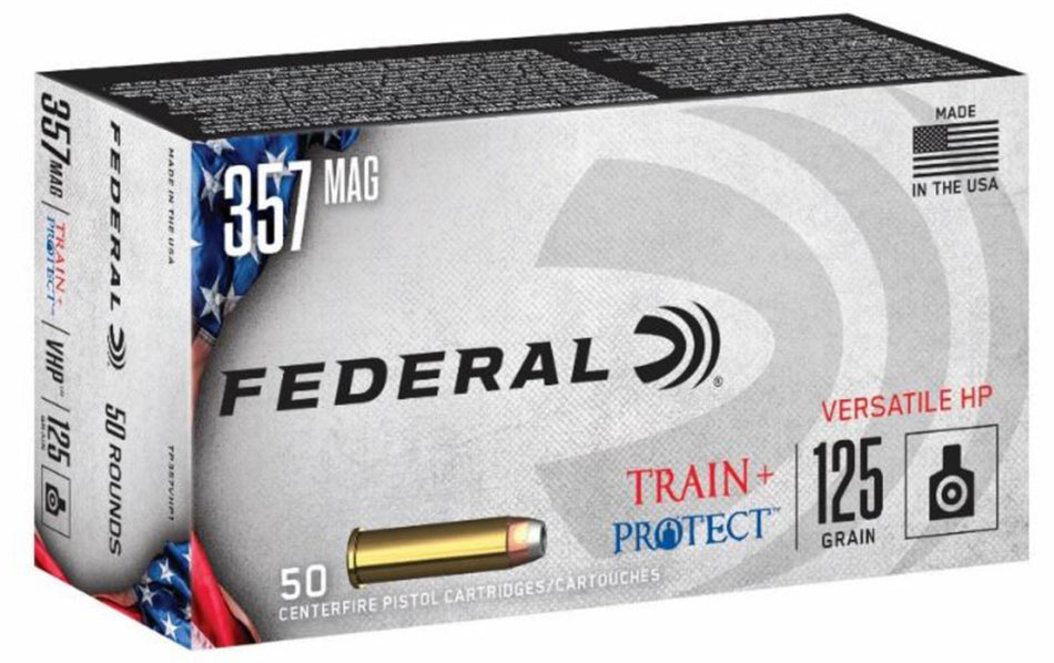 Federal .357 Magnum TP357VHP1 Train & Protect Versatile Hollow Point 125 Grain