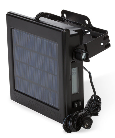 Moultrie MCA13302 PowerPanel Solar & 12V Battery Pack for Trail Cameras Black