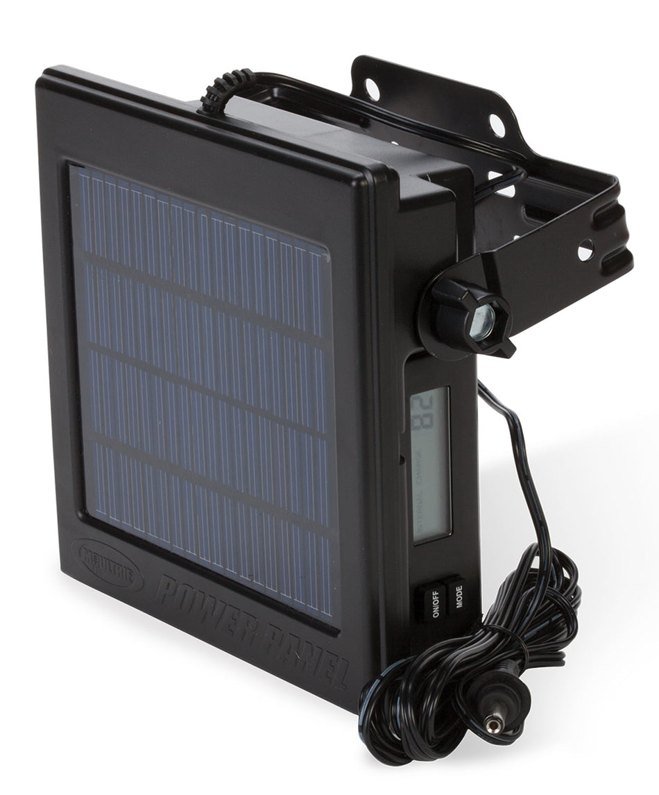 Moultrie MCA13302 PowerPanel Solar & 12V Battery Pack for Trail Cameras Black