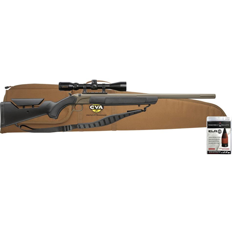 CVA Accura LR-X .50 Caliber Muzzleloader Package with 4-12x44 Scope FDE/Black