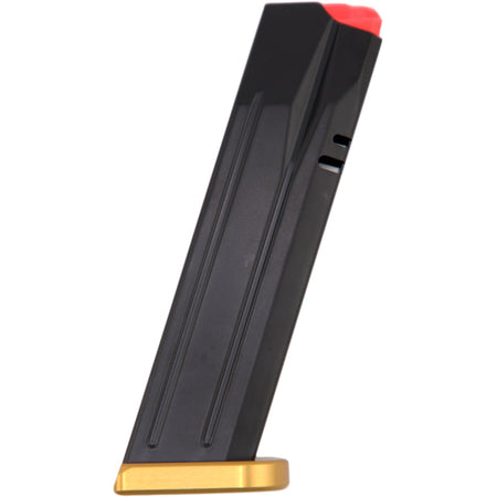 CZ 9mm 19 rd. Comp-Ready Magazine Gold Base Pad Fits P-10 F and P-09
