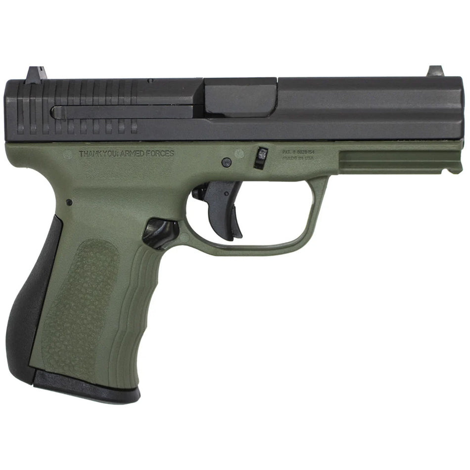 FMK 9C1 G2 Basic 9mm Pistol, 3.87" Barrel, OD Green, 14-Round
