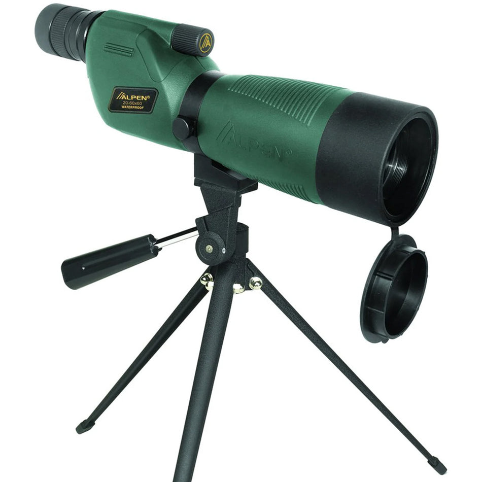 Alpen Kodiak Spotting Scope 20-60X60 Waterproof Includes Case and Tripod Green