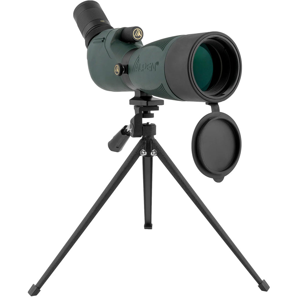 Alpen Kodiak Spotting Scope 20-60X60 45 Degree EP Waterproof with Case and Tripod Green