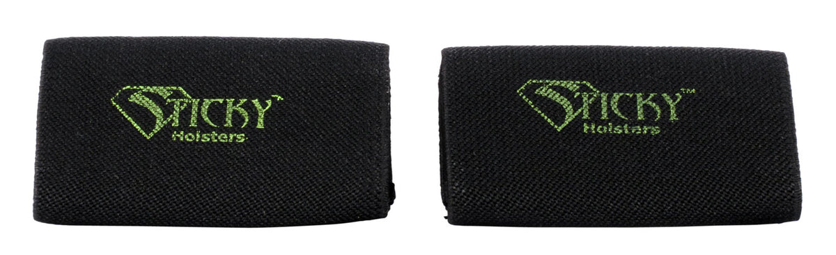 Sticky Holsters BSX2 Dual Belt Slider Elastic Mag Carrier Black 2-Pack