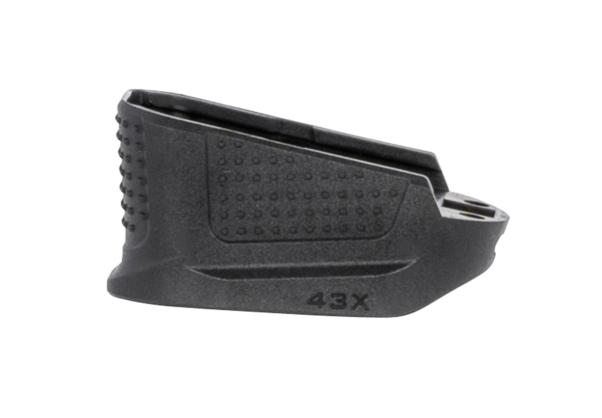 Strike Industries Glock 43X Extended Magazine Plate +2rd Capacity Black Polymer