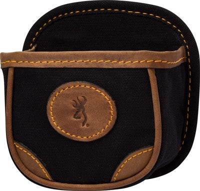 Browning Lona Canvas Shell Box Carrier Black/Brown Belt Attachment