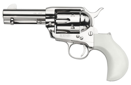 Taylors & Company 1873 Cattleman .45 Colt Revolver, 3.5" Barrel, Nickel-Plated Finish, Ivory Birdshead Grip