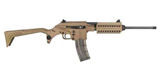 Kel-Tec SU-22C .22LR Tan 16" Folding Stock Rifle with Rail