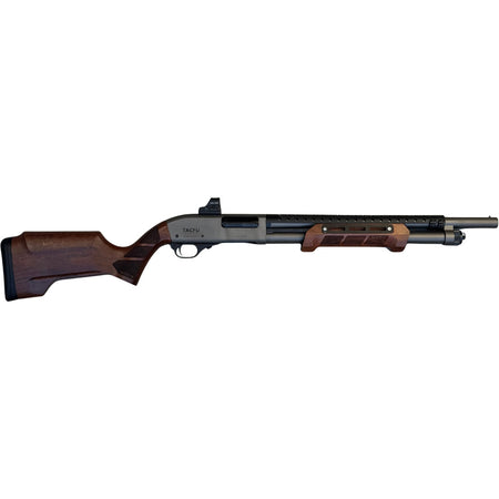 TACFU 870C WOOX Shotgun 12 ga. 18.5 in. Tungsten w/WOOX Stock&HS507C Optic