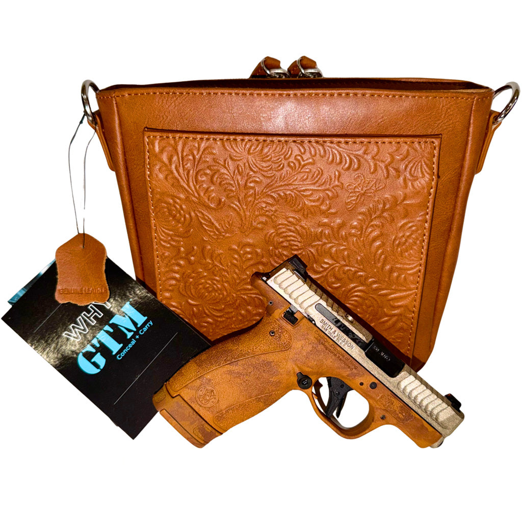 S&W Bodyguard 2.0 Pistol 380 ACP 2.75 in Brown w/Brown Leather Purse 12 rd.