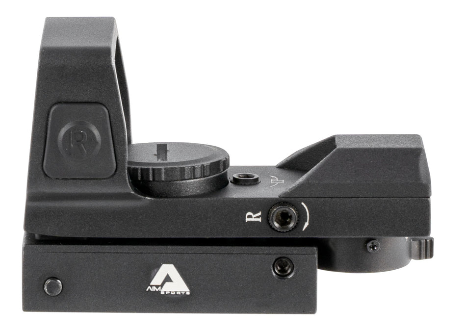 Aim Sports RT503F 1x33mm Red/Green Multi Reticle Full-Size Reflex Sight Matte Black