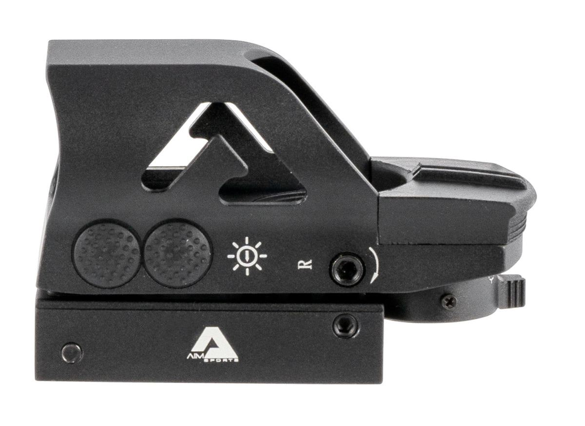 Aim Sports RT506C 1x34mm Red/Green Multi Reticle Full-Size Reflex Sight Matte Black