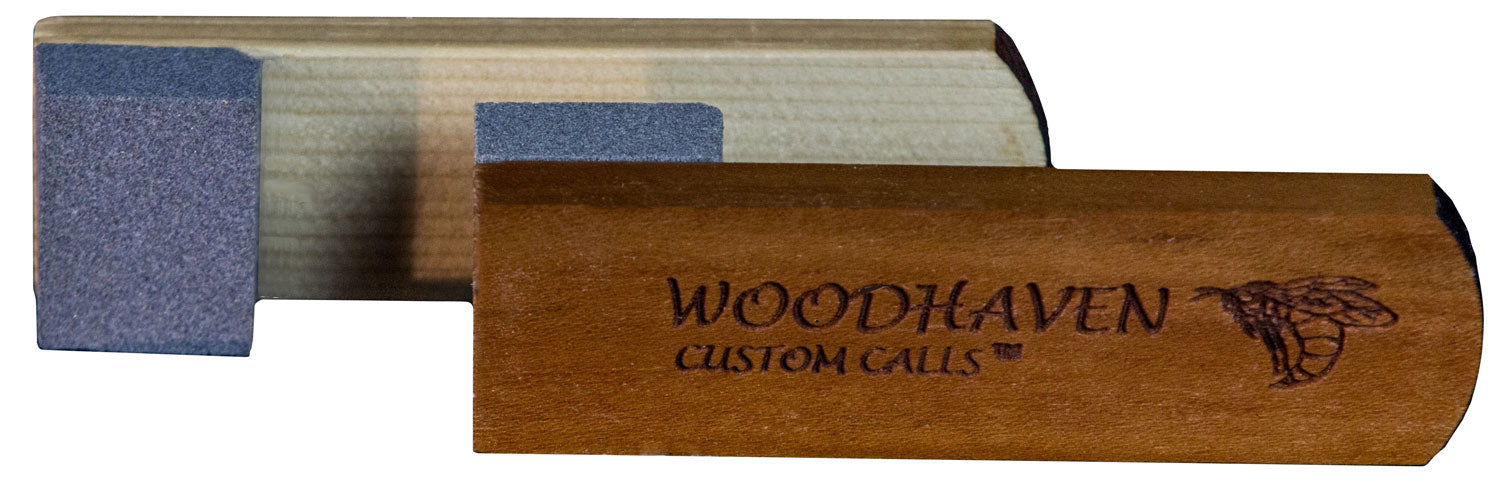 Woodhaven WH201 Turkey Call Conditioning Stone - Brown Wood/Stone