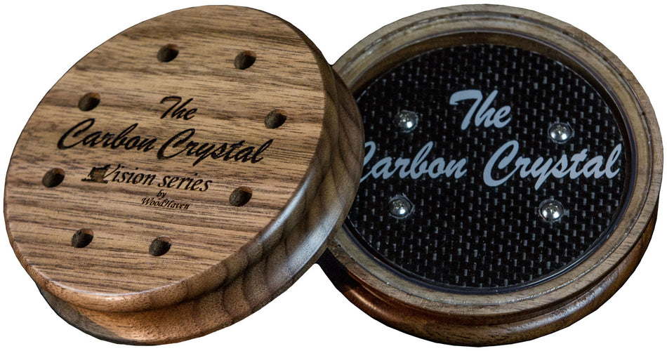 Woodhaven WH057 Carbon Crystal Walnut Turkey Friction Call with Carbon-Fiber Resonator