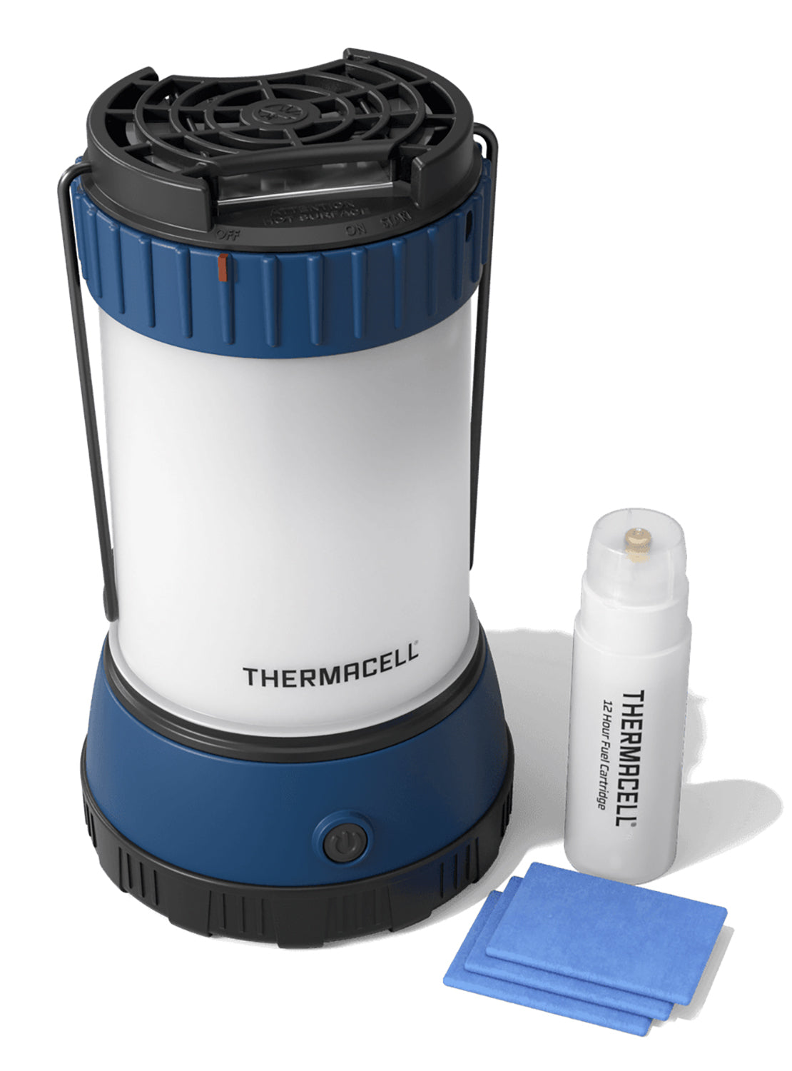 Thermacell Scout Camp Lantern Blue LED 220 Lumens Mosquito Repellent 15 ft Zone MRCLE