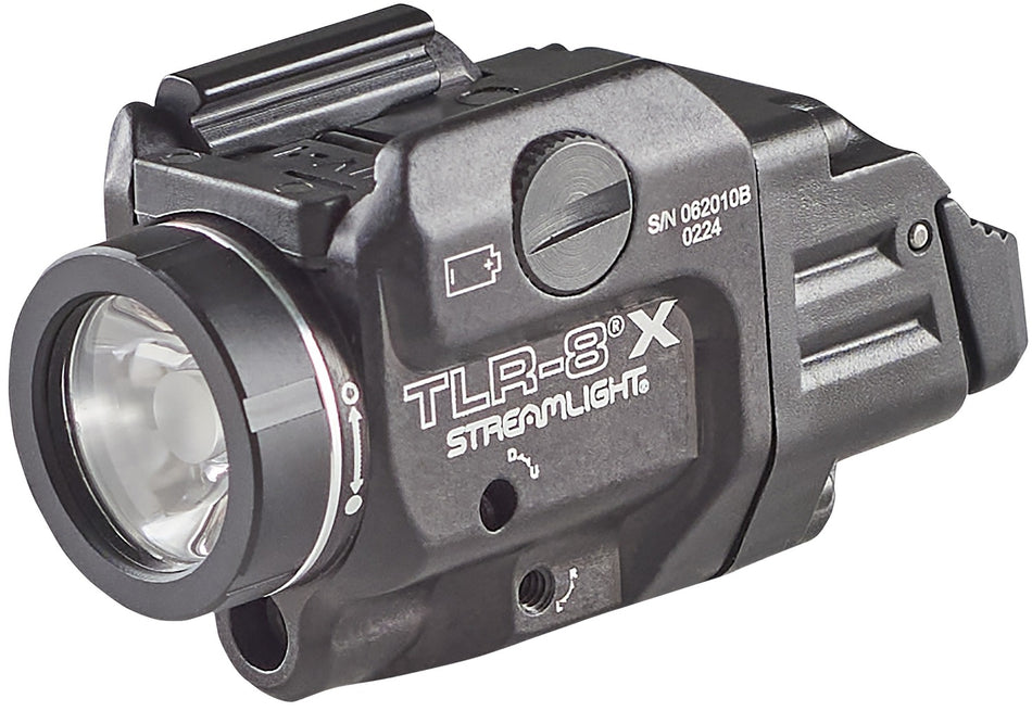 Streamlight TLR-8 A Gun Light and Red Laser Combo, 500 Lumen LED, Black Anodized Finish