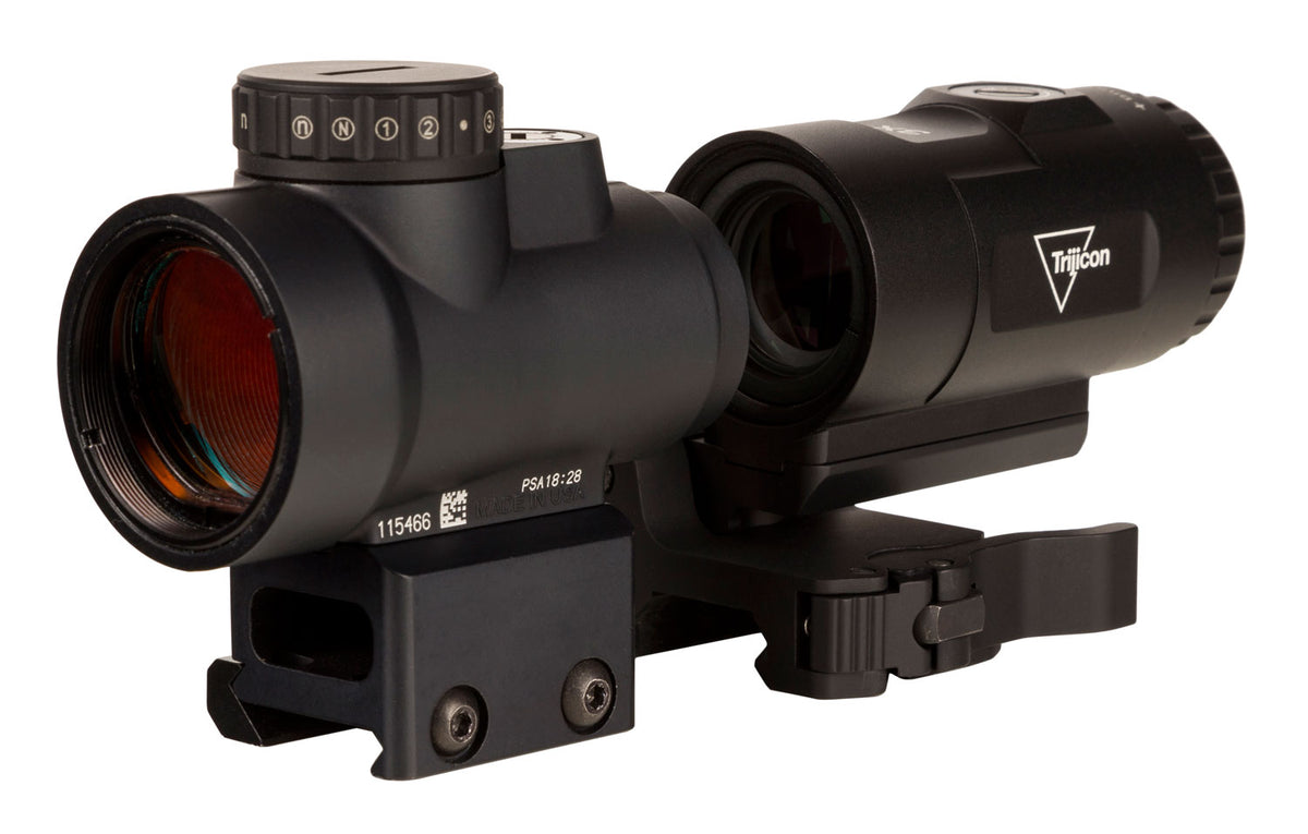 Trijicon MRO HD 2200057 1x 25mm Multi Reticle Reflex Sight with 3x Magnifier Matte Black