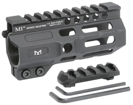Midwest Industries Combat M-LOK Handguard AR-15 4.50" Black Hardcoat Anodized 6061-T6 Aluminum Picatinny