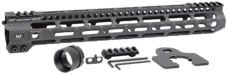 Midwest Industries Combat Lightweight AR-15 Handguard 14" M-LOK Picatinny Black Hardcoat Anodized Aluminum