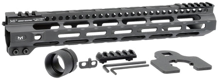 Midwest Industries Ultralight AR-15 Handguard 12.625" M-LOK Picatinny Black Hardcoat Anodized Aluminum