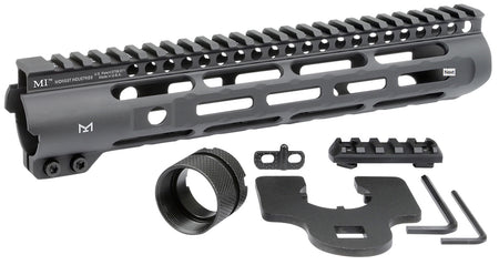 Midwest Industries Slimline AR-15 Handguard 10.50" M-LOK Picatinny Black Hardcoat Anodized Aluminum