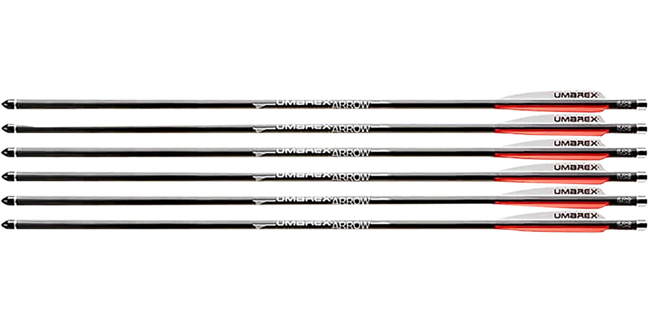 Umarex AirSaber Carbon Fiber Arrows with Field Tips 6-Pack 2252661