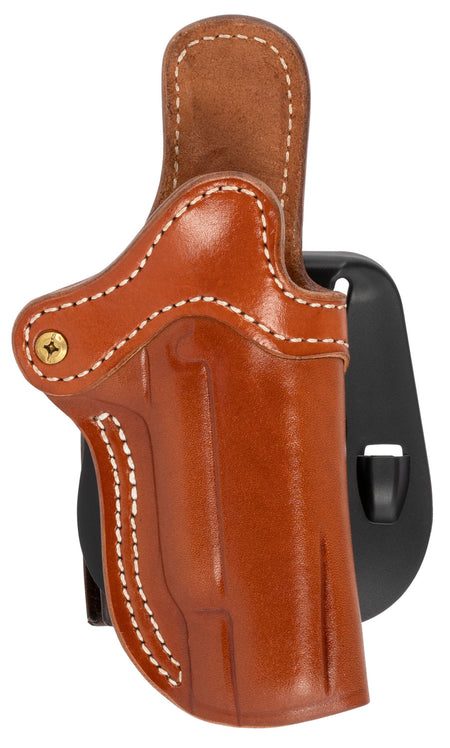 1791 Gunleather BH1 Optic Ready Outside Waistband Classic Brown Leather Paddle Holster for 1911 4-5" Barrel, Right Hand