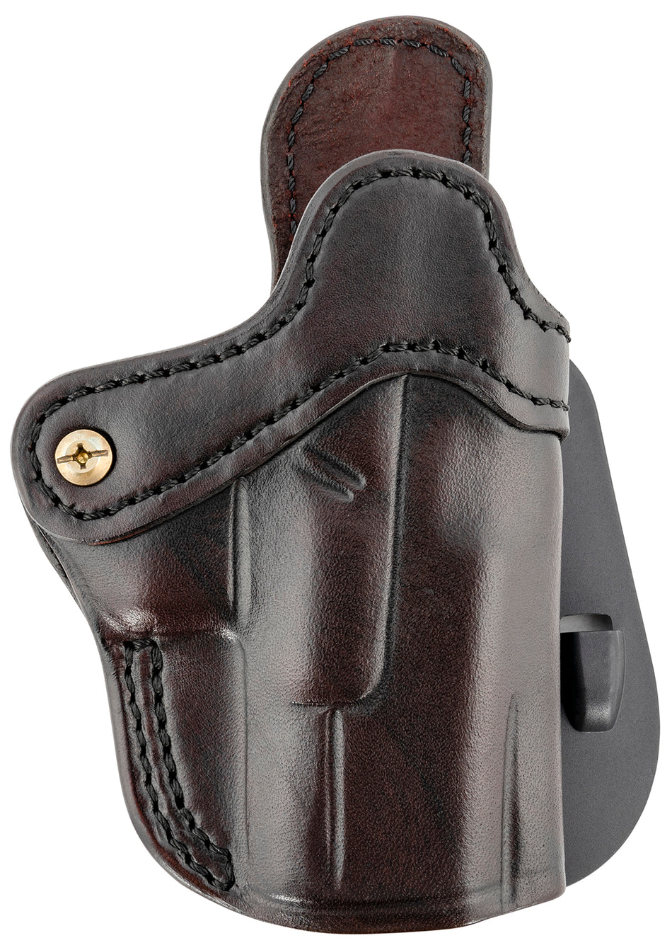 1791 Gunleather BH2.1 Optic Ready Outside Waistband Signature Brown Leather Paddle Holster, Size 2.1, Fits Glock 17 & S&W Shield, Right Hand