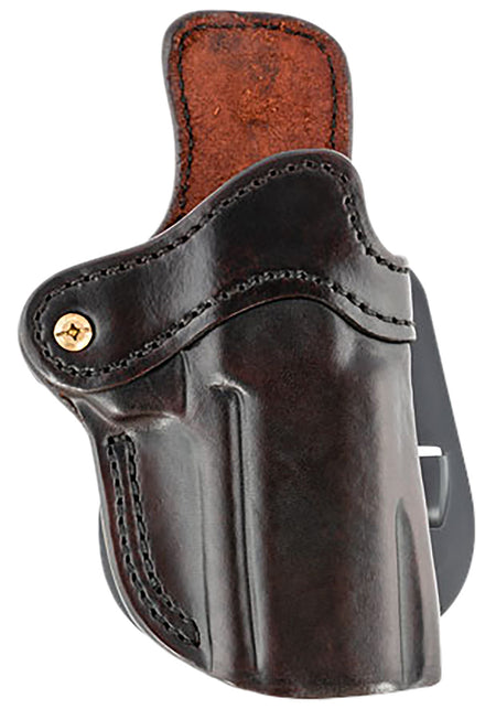 1791 Gunleather BH2.4 Optic Ready Outside Waistband Signature Brown Leather Paddle Holster for Sig P320 & Walther PPQ, Right Hand