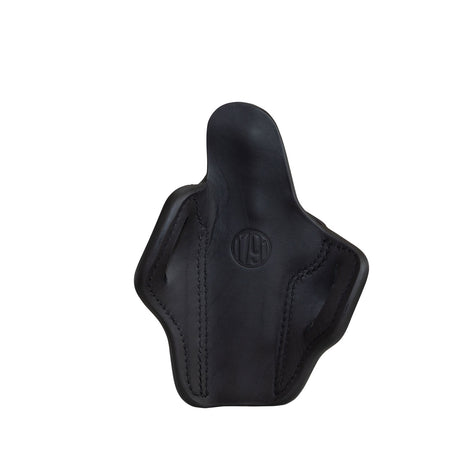 1791 Gunleather BH1 Optic Ready Outside Waistband Stealth Black Leather Belt Slide Holster, Fits 5" Barrel 1911, Right Hand