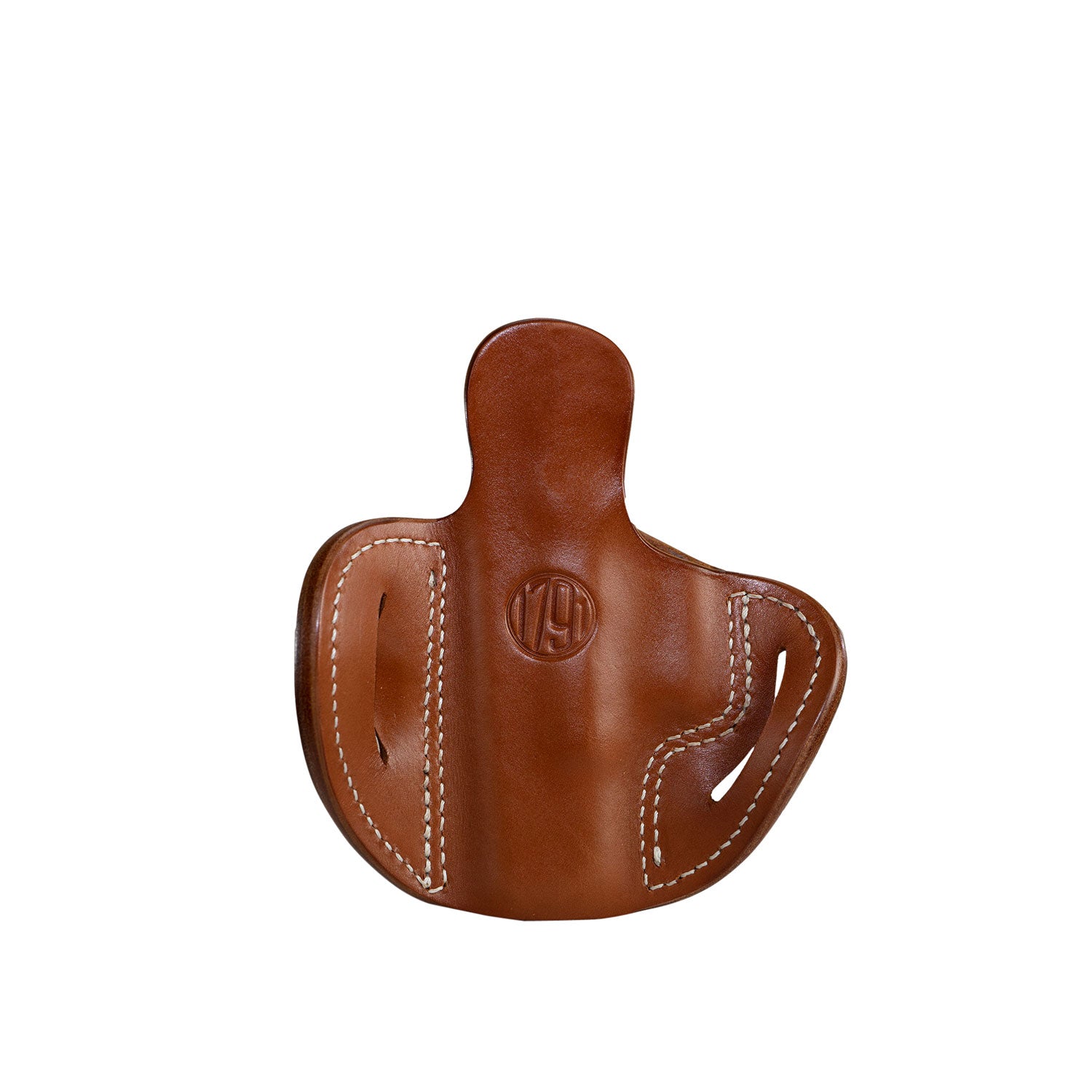 1791 Gunleather BH2.1 Optic Ready Outside Waistband Classic Brown Leather Belt Slide Holster, Size 2.1, Compatible with Glock 17 & M&P Shield, Right Hand
