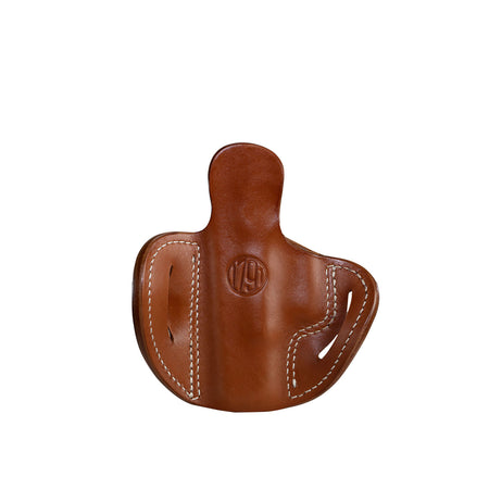 1791 Gunleather BH2.1 Optic Ready Outside Waistband Classic Brown Leather Belt Slide Holster, Size 2.1, Compatible with Glock 17 & M&P Shield, Right Hand