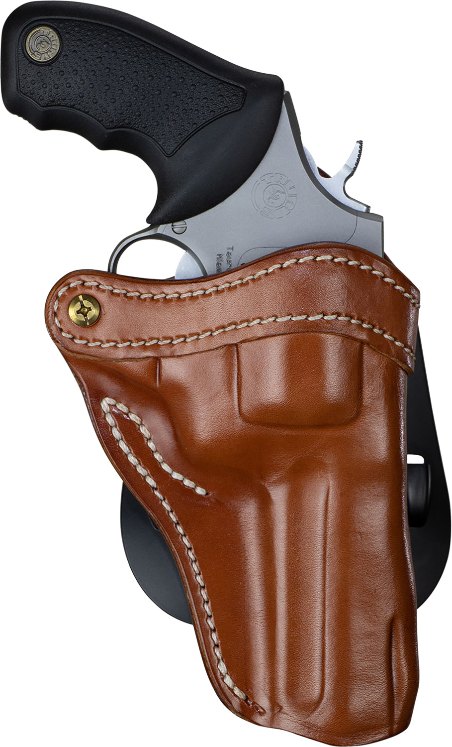 1791 Gunleather PDHR2CBRR RVH2 OWB Classic Brown Leather Paddle Holster for Ruger GP100, Right Hand