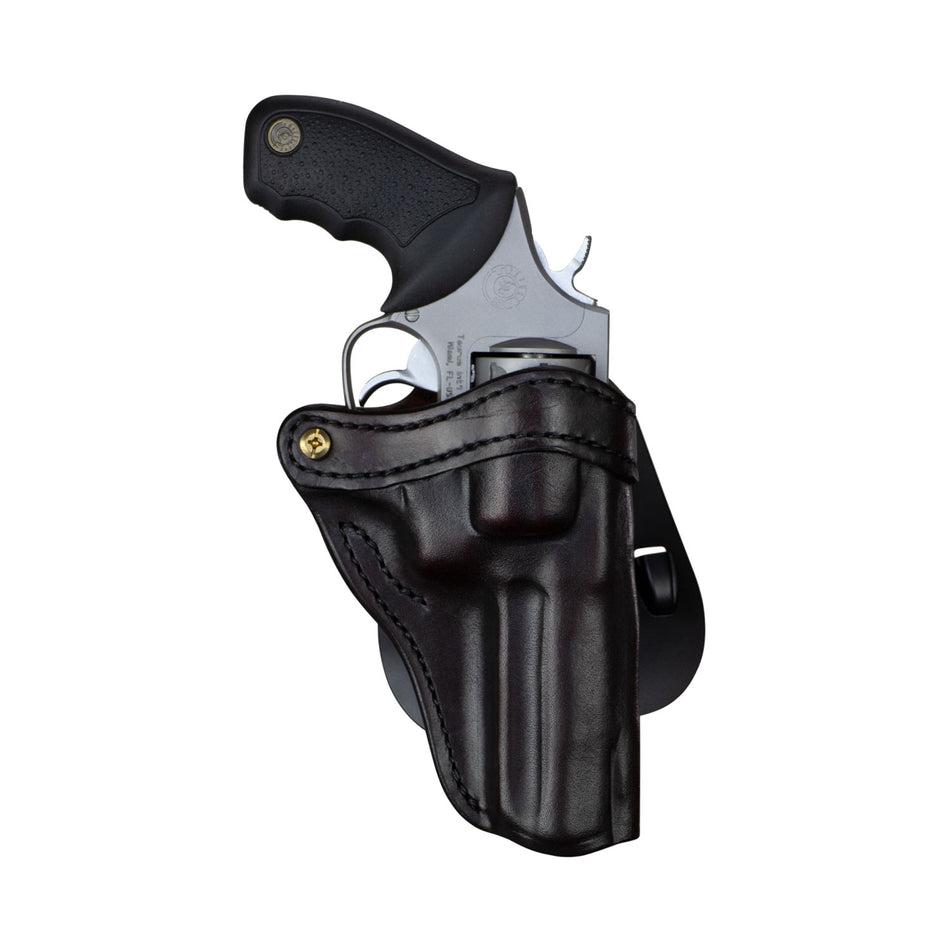 1791 Gunleather PDHR2SBRR RVH2 OWB Signature Brown Leather Paddle Holster for Ruger GP100, Right Hand