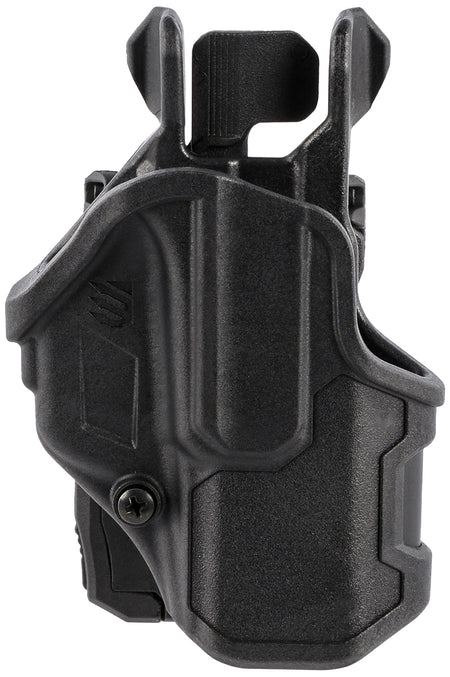 Blackhawk 410776BKR T-Series L2C Non-Light Bearing OWB Black Polymer Holster Compatible w/Glock 48