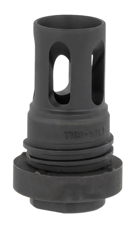 Yankee Hill Mini Q.D. Flash Hider Black Phosphate 1/2"-36 Threads 2.13" OAL 5.56x45mm NATO AR-Platform